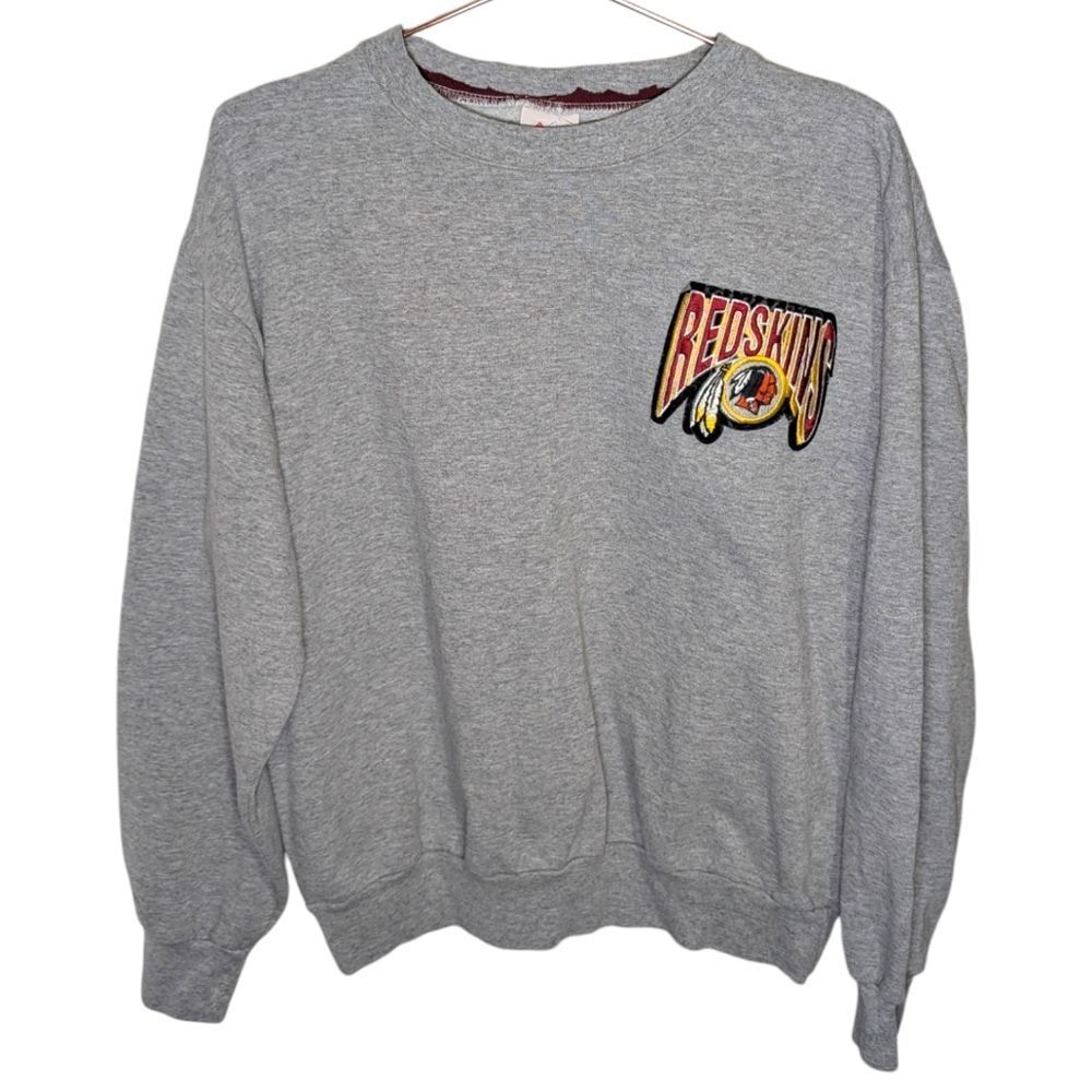 Vintage NFL Washington Redskins Sweatshirt Men’s Large Gray Football Majestic
